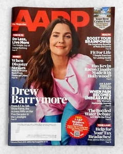 AARP Magazine Feb/March 2025 Drew Barrymore Pages Never Turned New - Picture 1 of 1