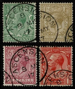 Ascension 1912 1/2d 1d 6d 1/- All Superb CDS Used From Same Letter Cat. £500.00+ - Picture 1 of 1
