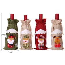 Weihnachtswein Flaschentaschen Heißer Verkauf Partybedarf Geschenktüten