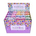 Dovecraft Pom Poms Box – 50 in each Tub 9 colours great for cards and crafts
