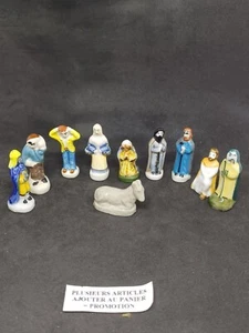 (M4) lots de 10 fèves / santon crèches - Imagen 1 de 7