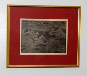 Rare Lithograph Plate of Japanese Temple Landscape by Audsley - Picture 1 of 13