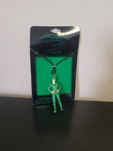 Vtg 1995 DC Comics BATMAN Forever RIDDLER 30" Corded Necklace Rubber Figure NEW - Picture 1 of 5
