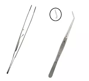 "Pinza con bloqueo curvada acero inoxidable acabado satinado 6"" dentada universidad dentada" - Imagen 1 de 1