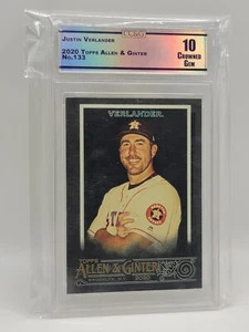 2020 Topps Allen And Ginter No.133 Justin Verlander CC&G 10 - Picture 1 of 2