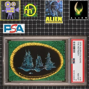 1979 Topps Alien Sticker - 10 The Refinery - PSA 8 NM-MT - Picture 1 of 4