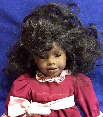 Heidi Ott Faithful Friends ELLIE 19” Doll African American Rare Outfit 1990s Foto 1 de 4