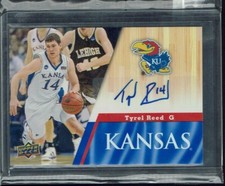 2013 Upper Deck University of Kansas Auto Tyrel Reed #74 Auto