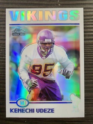 KENECHI UDEZE 2004 TOPPS CHROME NFL REFRACTOR INSERT #209 MINNESOTA VIKINGS - Image 1 of 2