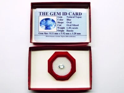 Top Topaz, der natürlicher TOPAZ, 1.38 carat, edelsteine, Topas aus Rußland - Bild 1 von 2