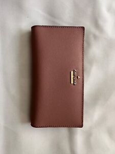 kate spade new york Bifold Leather Wallet - Dusty Rose