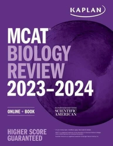 MCAT Biology Review 2023-2024 Book (Kaplan Test Prep) - Brand new - Image 1 of 1