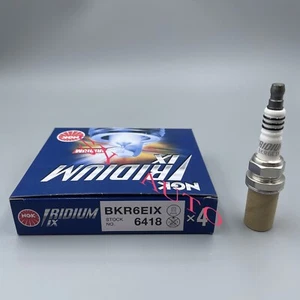 4 X New NGK IRIDIUM IX Resistor Performance Power Spark Plugs BKR6EIX # 6418 - Picture 1 of 2