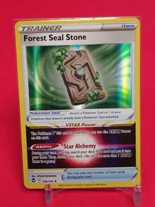 Pokemon Silver Tempest - 1x FOREST SEAL STONE - 156/195 Item - NM/M - Picture 1 of 1