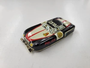 Vintage Tin Litho Police Car Rolling Patrol Vehicle Toy Display Japan - Picture 1 of 8
