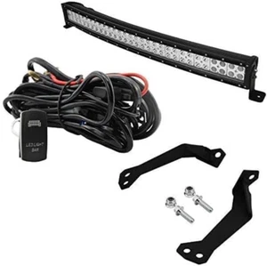 32" 180W Curved LED Light Bar Spot/Flood Combo Beam W/Wiring Kit & below Roof Mo - Picture 1 of 11