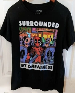 Marvel Deadpool Surrounded By Greatness Men Sz M. Pre Owned Gd Cond.  - Picture 1 of 12