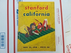 Vintage 1950 Stanford Universi Cali Berkeley Big Game Programm Fußball Bildung - Bild 1 von 4