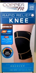 Copper Fit Rapid Relief, KNEE Wrap with Hot/Cold Gel Pack - FREE SHIPPING - Imagen 1 de 1