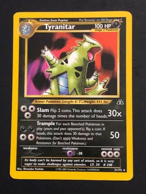Tyranitar 31/75 -Neo Discovery  Non Holo Rare - Pokemon Card - LP - Image 1 of 2