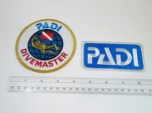 Vintage PADI Divemaster Patch Diving Instructors Scuba Dive and PADI patch lot - Picture 1 of 2
