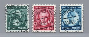 Franz. Zone Württemberg Michel Nummer 44 - 46 gestempelt - Picture 1 of 2