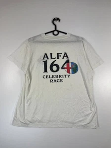 T-shirt Alfa Romeo 164 Célébrité Course Blanc Coton Homme Taille XS - Photo 1/3