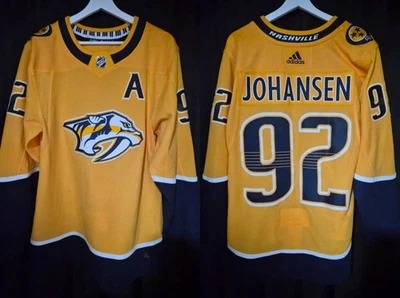 Camiseta deportiva 2017 Nashville Predators Ryan Johansen Home Adidas Climalite talla 46 NHL Foto 1 de 4