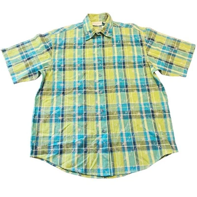 Blusa Top Años 90 Floral Bordada Tomate Niña Jardín Niña Cuadros 100% Algodón De Colección Foto 1 de 4