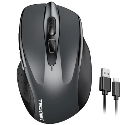 TECKNET Wireless Mouse Rechargeable, 2.4G USB-A Silent Mouse, Quiet Click, 6 ... - Image 1 of 4