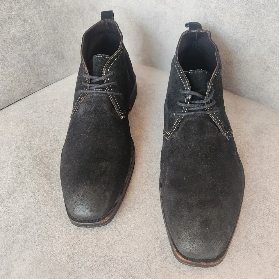 Gordon Rush chukka boots men's 11.5 black suede Sydney ankle preppy formal city - Image 1 of 4