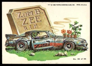 1980 Topps Weird Wheels #30 Zom B. Zee R.I.P. EX+ Condition - Picture 1 of 2