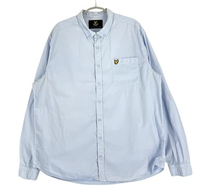 Lyle & Scott Men Casual Long Sleeve Blue Shirt Size 2XL - Image 1 of 4