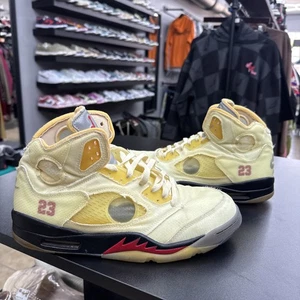 Größe 11 - Jordan 5 SP x Off-White Mid Sail nur die Schuhe ohne Karton oder Reißverschluss zum Binden - Bild 1 von 20
