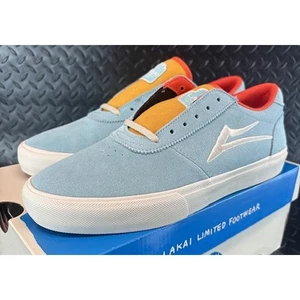 Lakai Manchester People Suede Light/Pastel Blue Mens suede Sneakers Size 9.5 - Picture 1 of 9