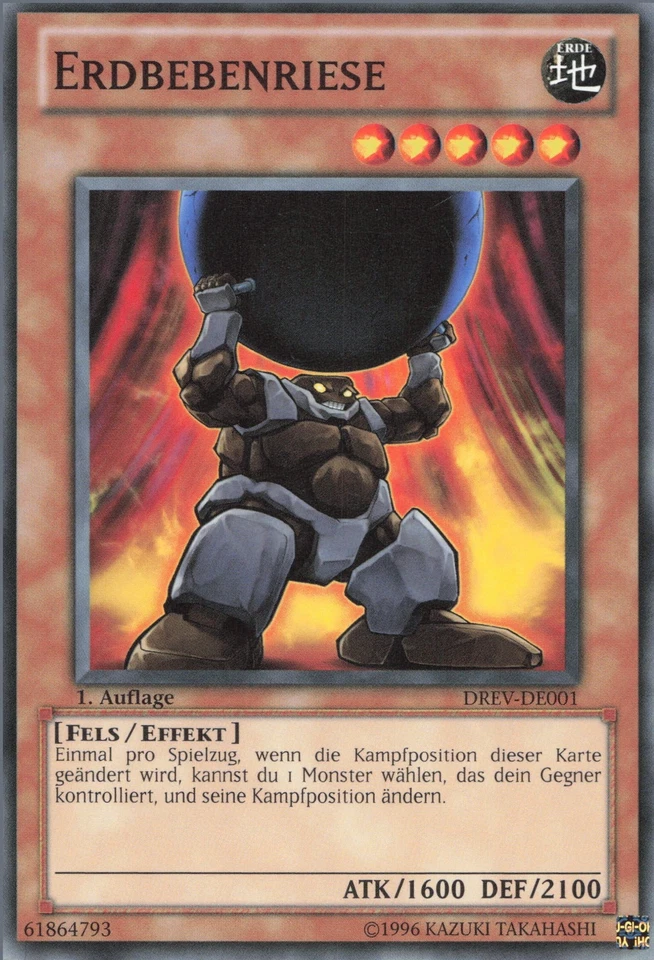 YuGiOh Erdbebenriese DREV-DE001 Common Neu 1st - Bild 1 von 2