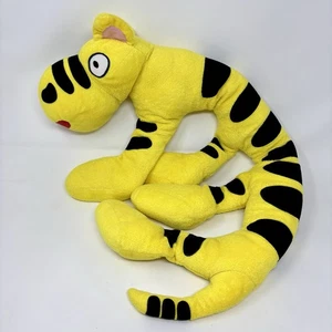 Ikea Sagoskatt Tiger Plush Stuffed Animal Yellow Black Long Plush Toy 30” No Tag - Picture 1 of 5