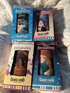 Pocahontas Colors Of The Wind Set Completo -4 Tazze/Bicchieri Burger King 1994 NUOVO - Foto 1 di 10