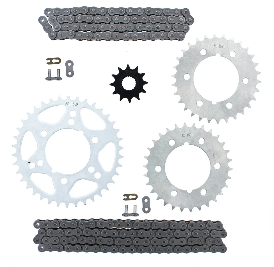 Polaris Sportsman 500 2000 2001 6X6 cadena sin junta tórica y piñón 80 L, 116 L Foto 1 de 1