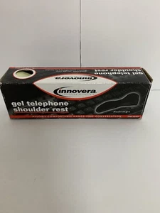 Innovera 10101 Telephone Shoulder Rest Gel Padded Black New - Zdjęcie 1 z 4