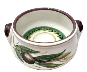 TENY Servizio da portata in ceramica greca fatto a mano 6,5” L, 5” L, 2,5” T olive e foglie - Foto 1 di 10