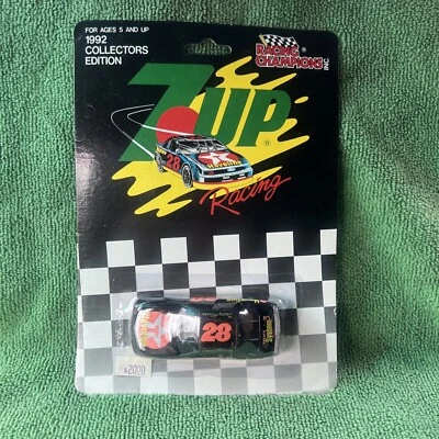 Davey Allison #28 Texaco Havoline 7up Cola 1992 Ford Thunderbird Promo 1:64 - Image 1 of 2