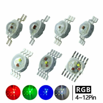 3W 6W 9W 15W 18W RGB RGBW RGBWY RGBWYV High Power LED Chip Colorful Light Source - Image 1 of 4