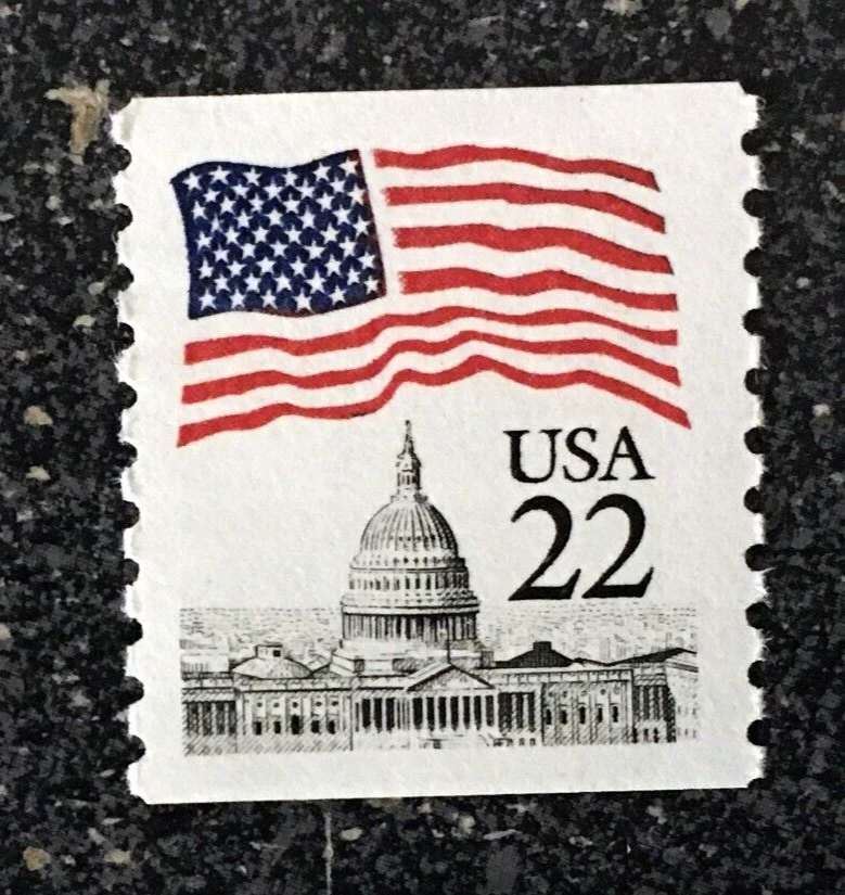 USA1985 #2115 22c Flag Over Capitol Dome Coil  Mint NH - Image 1 of 1