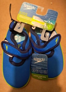 Speedo Kleinkind Hybrid Wasserschuhe blau orange Größe Extra Large 11-12 . Todd UE36 - Bild 1 von 2