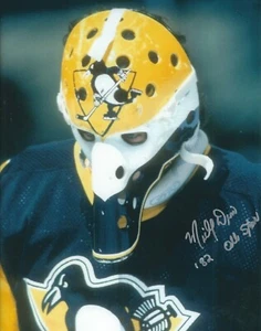 Autographed 8x10 MICHEL DION "82 AS" Pittsburgh Penguins Photo w/ Show Ticket - Picture 1 of 1