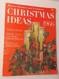 Oversize Better Homes & Gardens Christmas Ideas Magazine 1966 12.5" x 9.5" VTG - Picture 1 of 8