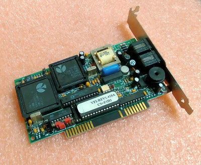Zoom VFPV32BIS ISA Fax Modem Card OEM PCB REV 1.7 PN311 C39R/U C4000-13 - Image 1 of 4