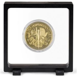 2 Magic Floating Frame 3D Capsule Coin Holder Stamps Minerals Display Miniature  - Picture 1 of 3