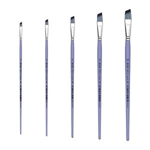 XDT#264 AngularTip Paint Brush ExStiff Nylon Oil Acrylic Watercolor #2#4#6#8#10 - Picture 1 of 7